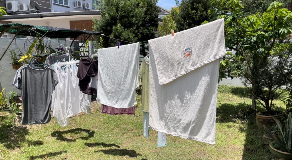 Laundry Drying Outside Free Stock Video Footage