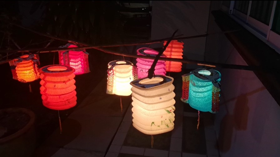 Chinese lantern tanglung moon cake festival free stock video