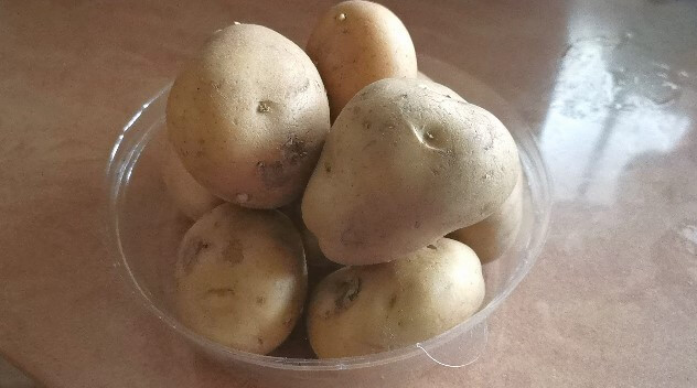 Fresh Potato in Kitchen free stock video